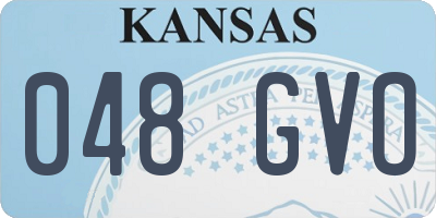 KS license plate 048GVO