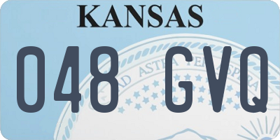KS license plate 048GVQ
