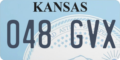 KS license plate 048GVX