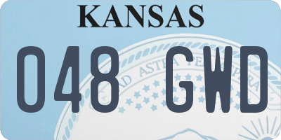 KS license plate 048GWD