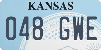 KS license plate 048GWE