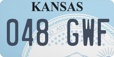 KS license plate 048GWF