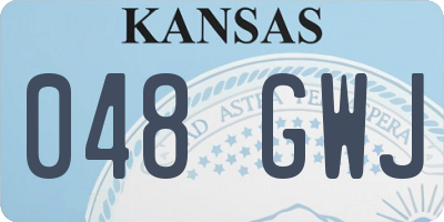 KS license plate 048GWJ