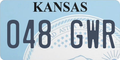 KS license plate 048GWR