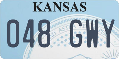 KS license plate 048GWY