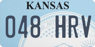 KS license plate 048HRV