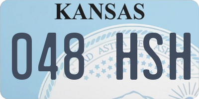 KS license plate 048HSH