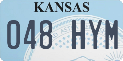 KS license plate 048HYM
