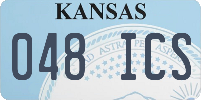 KS license plate 048ICS