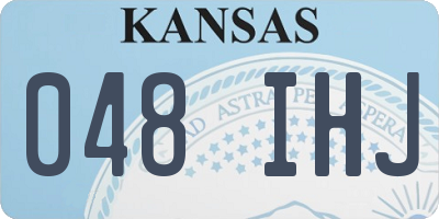 KS license plate 048IHJ