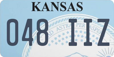 KS license plate 048IIZ