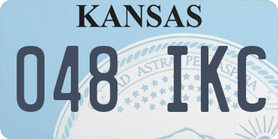 KS license plate 048IKC