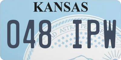 KS license plate 048IPW