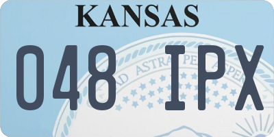 KS license plate 048IPX