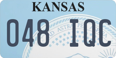 KS license plate 048IQC