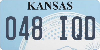 KS license plate 048IQD