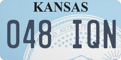 KS license plate 048IQN