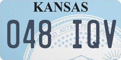KS license plate 048IQV