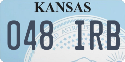 KS license plate 048IRB
