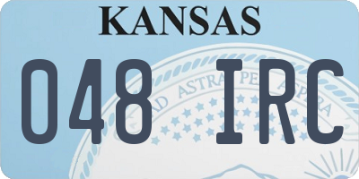 KS license plate 048IRC