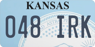 KS license plate 048IRK
