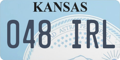 KS license plate 048IRL
