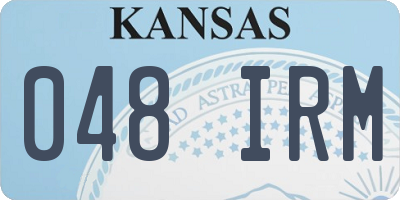 KS license plate 048IRM