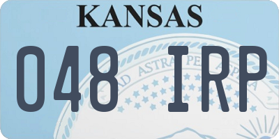 KS license plate 048IRP