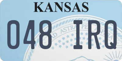 KS license plate 048IRQ