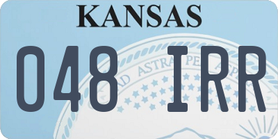 KS license plate 048IRR