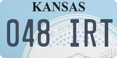 KS license plate 048IRT