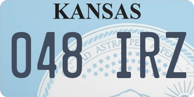KS license plate 048IRZ