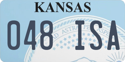 KS license plate 048ISA