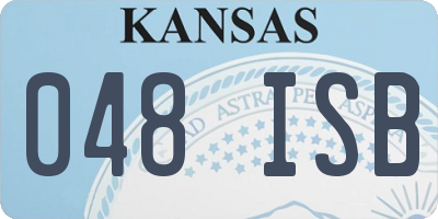 KS license plate 048ISB