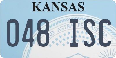 KS license plate 048ISC