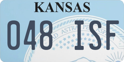 KS license plate 048ISF