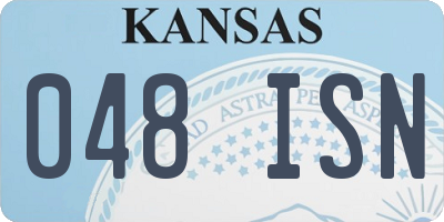 KS license plate 048ISN