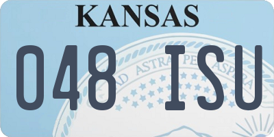 KS license plate 048ISU