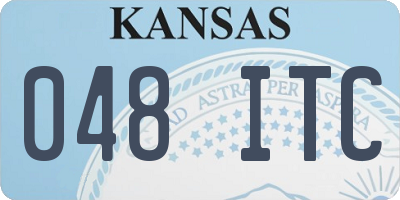 KS license plate 048ITC