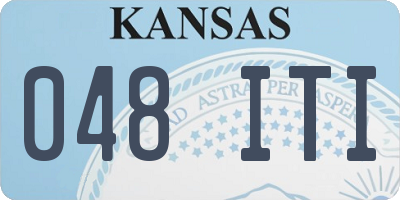 KS license plate 048ITI