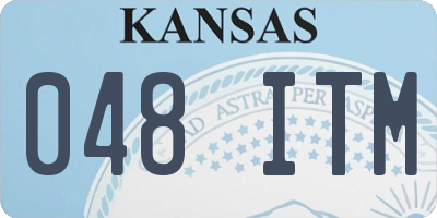 KS license plate 048ITM