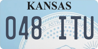 KS license plate 048ITU
