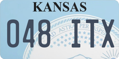 KS license plate 048ITX