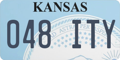KS license plate 048ITY