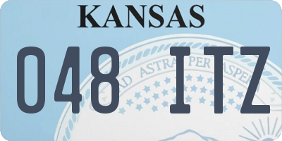 KS license plate 048ITZ