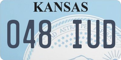 KS license plate 048IUD