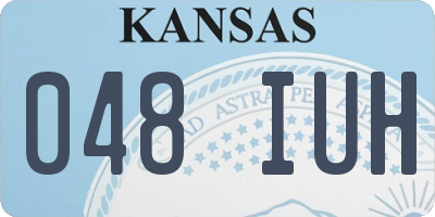 KS license plate 048IUH