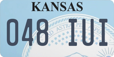 KS license plate 048IUI
