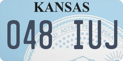 KS license plate 048IUJ