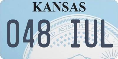 KS license plate 048IUL